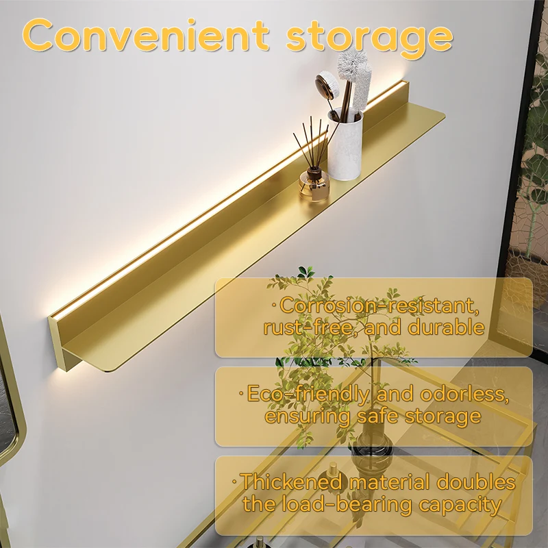 Gold Laminated Stainless Steel Storage Rack